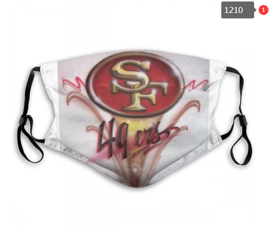NFL San Francisco 49ers #7 Dust mask with filter->nfl dust mask->Sports Accessory